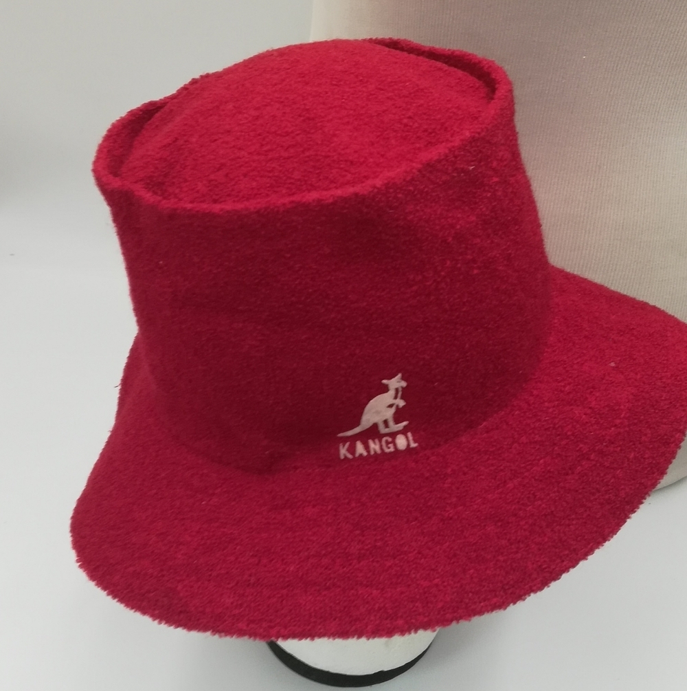 Kangol Vibrant Red Wool Bucket Hat